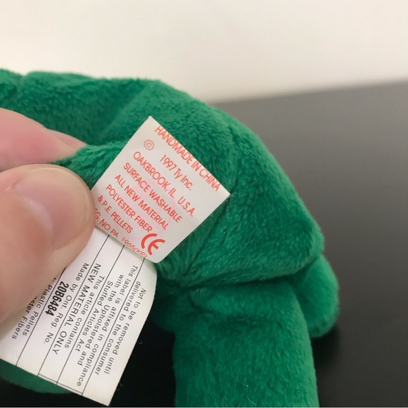 Vintage 1997 | Erin the Bear | TY Beanie Baby Original | 405 Stamped | Tags - Picture 13 of 14